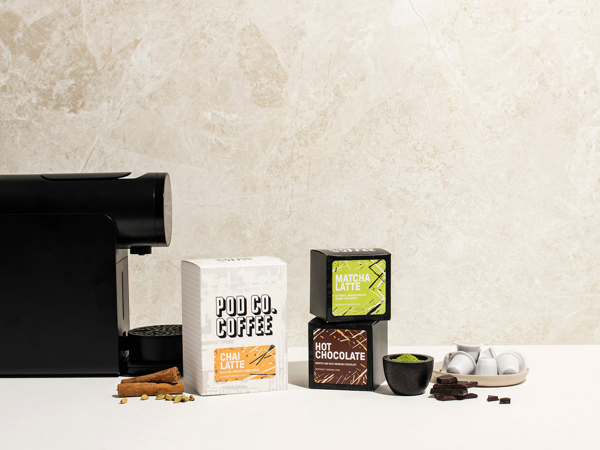 Compostable Tea Pods Biodegradable & Compostable Nespresso Compatible Pods | POD CO. COFFEE